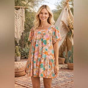 bb dakota orange blossom dress BB Dakota by Steve Madden | Dresses | Steve Madden Bb Dakota Orange Blossom  Printed Dress